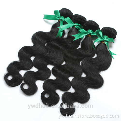 Peruvian Virgin Hair Body Wave Human Hair Weave Peruvian Body Wave 3PCS Natural Black Remy Virgin Peruvian Hair Weave Bundles